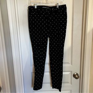 Old Navy black and white polka dot pixie pants size 8 tall